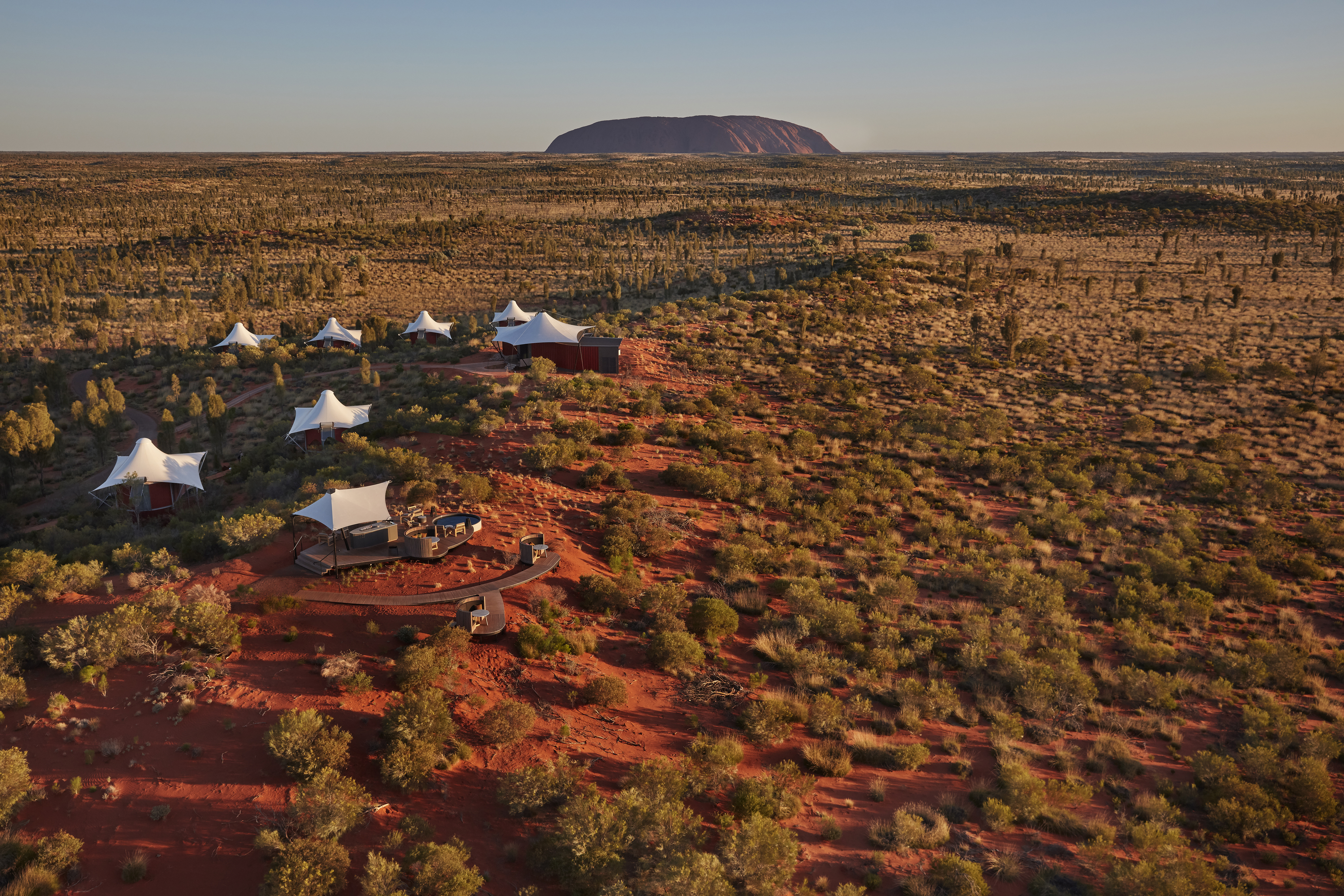 Longitude 131 Ayers Rock Uluru Dune Top Aerial Tourism Australia Northern Territory